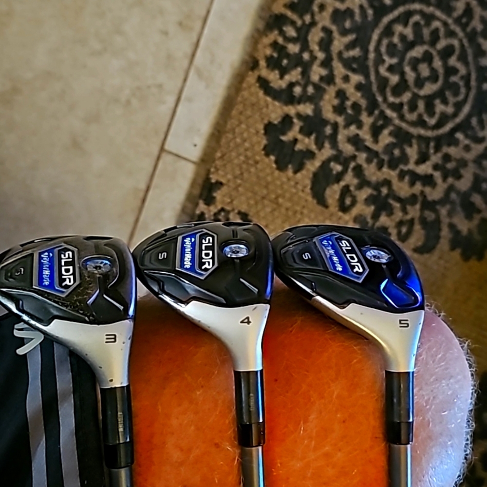 TaylorMade sldr 3 club bundle 3  4 5 hybrid / rescue